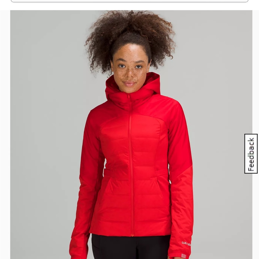 Lululemon Down for it All Jacket Grenadine Red